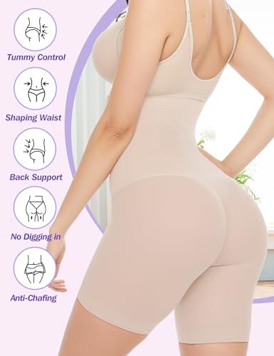 Tummy Control Shapewear Shorts for Women, High Waisted Body Shaper Seamless Shorts Underdress Thigh Slimmers2