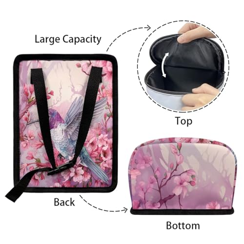 Image of Mini Car Trash Bag Bin Hanging,Hummingbird Vehicle Garbage Bin with Lid,Durable Foldable Car Trash Can Waste Bag for Front Back Seats /Console