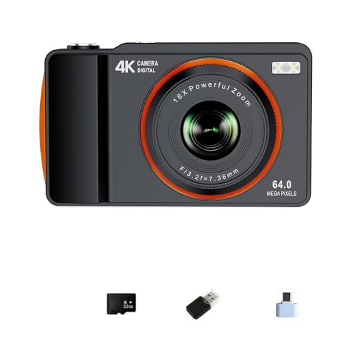 Appareil photo numérique 4K pour carnet de voyage et blogs créatifs au style vintage