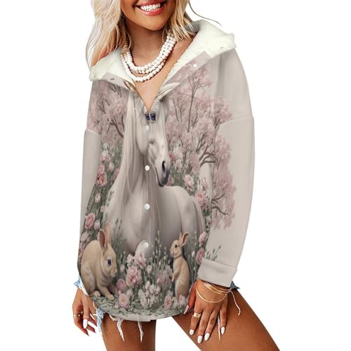 Manteaux polaire femme coupe mi-longue contre le vent veste rose chic