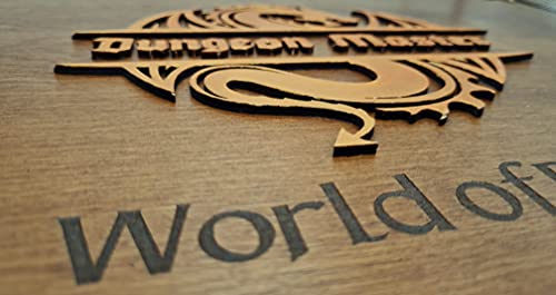 World of Dice - Premium Spielleiterschirm - aus Holz, ideal für D&D, DSA, Cthulhu und viele mehr, mit Magnete für… – Bild 5
