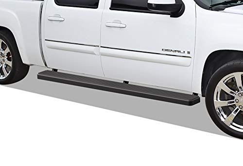 Estribos negros de acero inoxidable 6in APS para camioneta miniatura 1