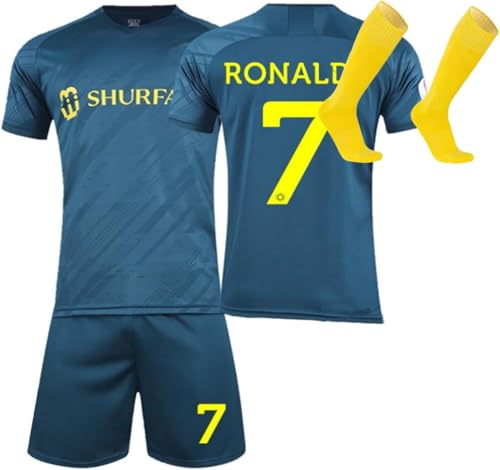 Genérico Camisetas de Futbol Niño, Equipacion Niño Retro Camiseta Futbol, Camiseta Futbol de España Entrenamiento Traje Camisetas de Futbol Hombre T-shirt, Pantalón Corto y Calcetín