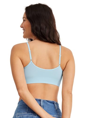 Image of Jockey Women's Bra Modern Micro Stretch Seamfree Cami Strap Bralette, Bleached, M