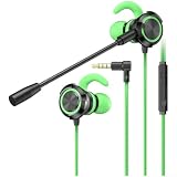 ReachMall Cuffie da gioco cablate tipo C e connettore da 3,5 mm, sistema a doppio microfono, riduzione del rumore per smartphone, audio coinvolgente 1,2 m (B)