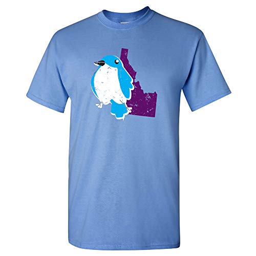 Idaho State Bird - Mountain Bluebird State Pride T Shirt - Small - Carolina Blue