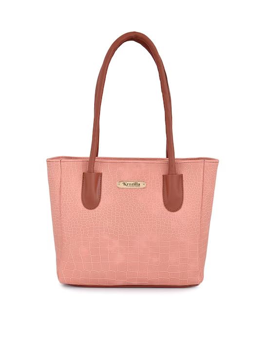 Krozilla Womens Pink Large Capacity Croco Pattern Tote Handbag Shoulder Bag Ladies Purses (B0CSPT71TC) Amazon Price History, Amazon Price Tracker