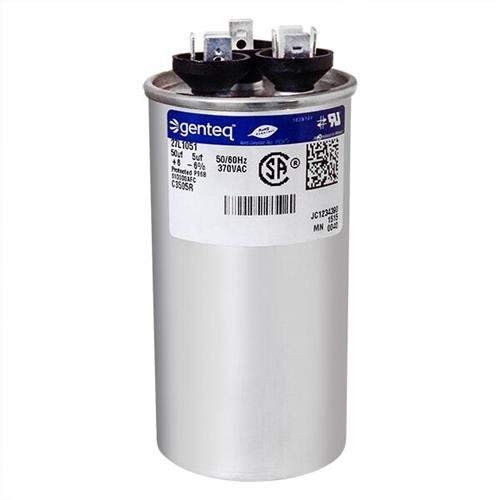 620779-50 + 5 uf MFD 370 Volt VAC - Nordyne Round Dual Run Capacitor Upgrade