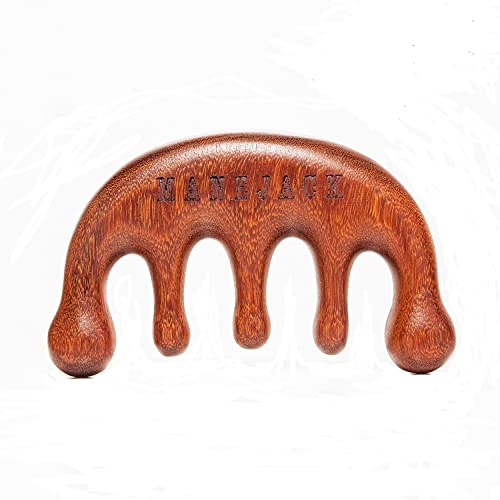 Wooden Wide Tooth Hair Comb, Anti-Static Handmade Scalp Mass