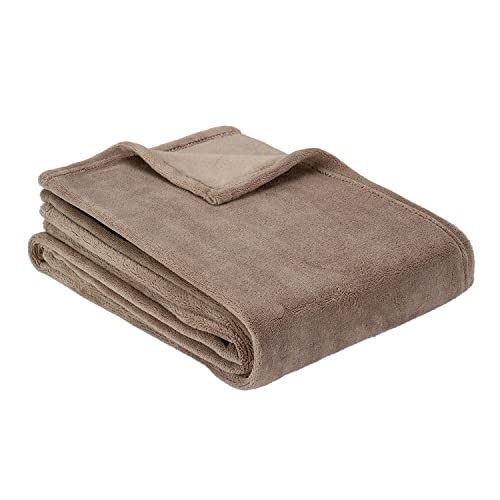 Pikolin Home - Manta Lisa Terciopelo Coralina, Suave, Confortable, Agradable y Transpirable