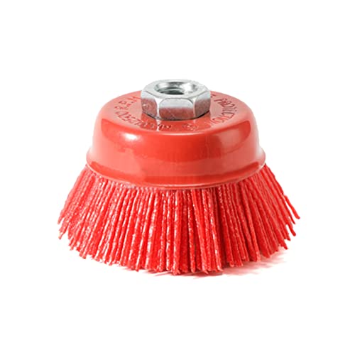 Cepillo de alambre de lija moldeado, 100 mm, de nailon, para pulir, para muebles de pulido, rueda de lijado M14