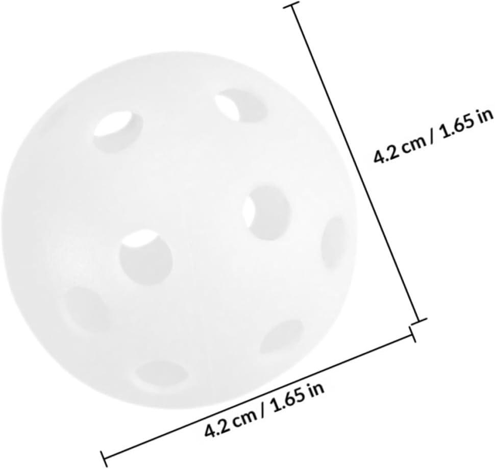 100pcs Practice Golf Balls Small Hollow Plastic Training Balls 26-Hole Indoor Outdoor Swing Golf Set for Playground Recreation