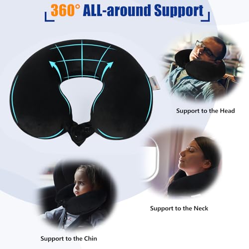 Saireider 202310TP02B Travel Pillow 100% Pure Memory Foam Travel Neck Pillow thumb #2