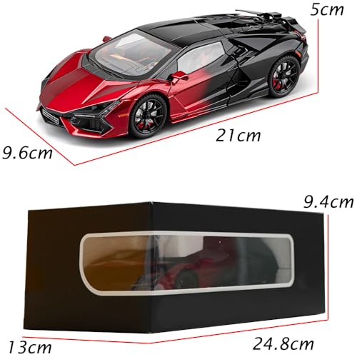 Modelo de carro Lambo Revuelto a escala 1:24 miniatura 6