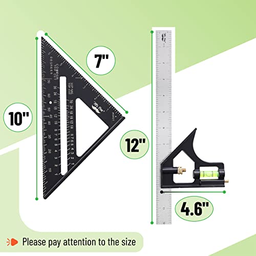 Mr. Pen CCRR002M225 Rafter Square And Combination Square Tool Set thumb #1