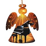 Design exquis : la décoration à suspendre pour sapin de Noël est conçue dans différentes formes avec une impression claire, y compris des décorations d'ange de Noël en bois, des décorations de Noël en bois, des décorations de Noël en bois en forme de bonhomme de neige. Créez un Noël chaleureux et joyeux