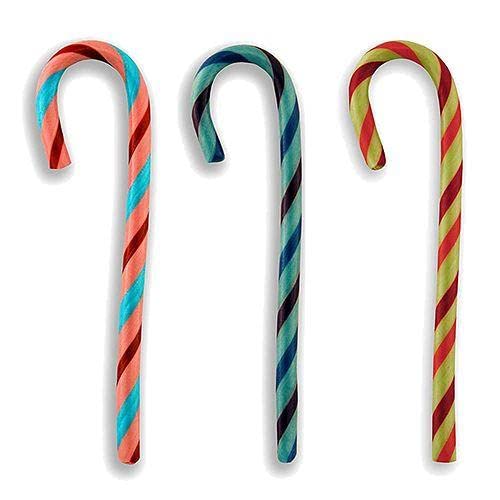 Jelly Belly Watermelon, Tutti-Frutti & Blueberry Gourmet Candy Canes - Box Of 12 #TOP1