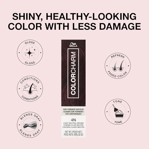Image of COLORCHARM Demi Permanent Hair Color - Gloss, Refresh & Tone - 2 Fl Oz | Shea Butter | Free of ammonia, gluten, parabens, and animal-derived ingredients.