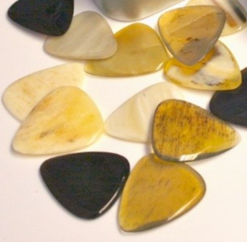 Plettro Per Chitarra In Osso/corno &ndash; Modello 4, Suono Caldo E Brillante