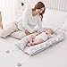 Viviland Baby Lounger Snuggle Me Lounger Fits 0-24 Months Newborn Infant Babies, White Feather