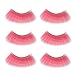 Produktbild Minkissy 3 paar gefälschte wimpern, feder falsche wimpern wiederverwendbare lockige wimpern verlängerung für halloween party cosplay (pink)