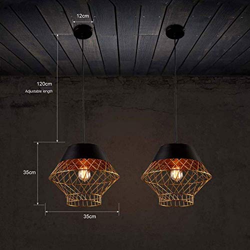 Lustre suspension tuyau d'eau rétro en fer forgé industriel pour salon