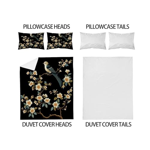 Housse de couette wild animals 200x200 microfibre avec taies d'oreiller - 4