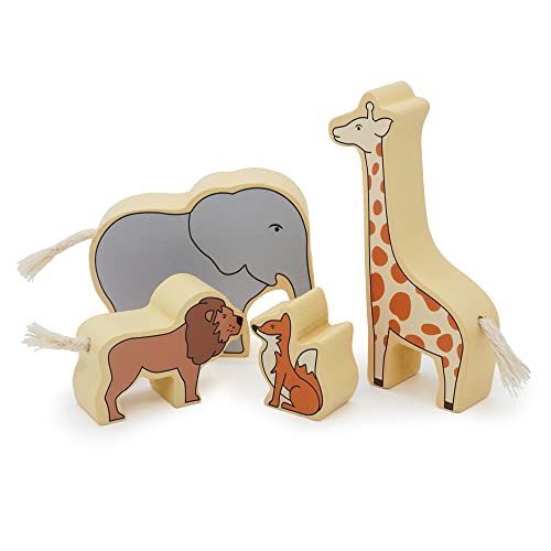 Likee 16Pcs Wooden Stacking Blocks Balancing Games Fine Motor Skills Puzzle Montessori Educational Toys For Toddlers Kids Boys Girls Age 3+ Years Old #TOP2