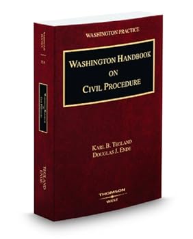 Paperback Washington Handbook on Civil Procedure, 2008-2009 ed. (Vol. 15A, Washington Practice Series) Book