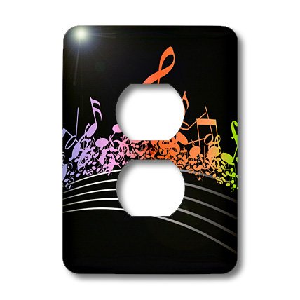 Prise de courant 3dRose LSP_99603_6 Vector Art double plaque finition premium - 3