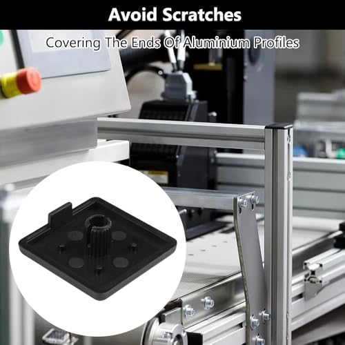 50 Stück Aluminium Profil 3030 Endkappe, Aluprofil Kappe Profil Endkappe, Endkappe Aluprofil 30×30mm, Abdeckkappen Aluprofil Kunststoff, Aluminium Profil Endkappe Abdeckkappen für Aluprofil Zubehör