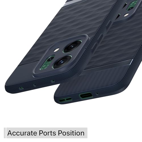 Image of Outlouders Back Cover for Oppo Reno 14 5G | Full Camera Protection | TPU Soft Flexible Shockproof Bumper Case (Blue)