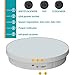 JAYEGT Motorized Rotating Display Stand, 12.6inch /44Lbs Load ,Real Mirror Cover ，360 Degree Electric Rotating Turntable ,Cup Display Turner Stand,Photography Products, Jewelry ,Tumbler -White