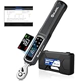 ALAIAL デジタルトルクレンチ 1/4ドライブ 0.4-22.1 Ft.Lb/0.5-30Nm デュアル方向ラチェットトルクレンチ 振動 ブザー LEDアラート 電子トルクレンチ バイク オートバイ 自動車修理用