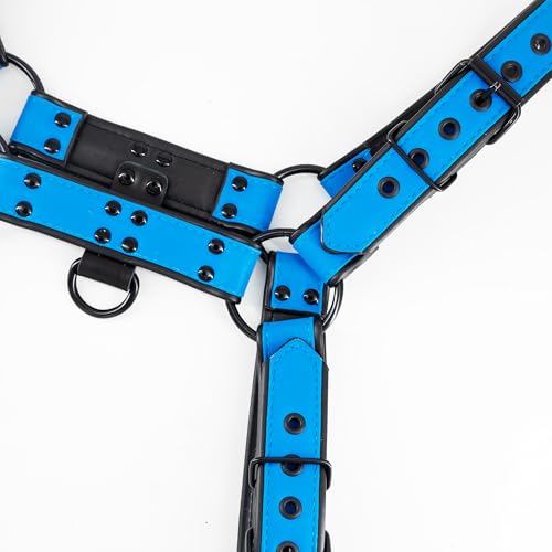 Mens Harness PU Leather Suspenders Shoulder Belt Adjustable 3color3