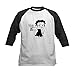 CafePress Betty Boop Daisy Kisses Kids Baseball T Shirt Kids Cotton Baseball Jersey, 3/4 Raglan Sleeve Shirt