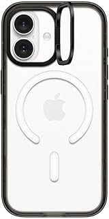 CASETiFY インパクトリングスタンド iPhone 17 ケース [スタンド機能/MagSafe対応/MagSafe に対応] - クリア ブラック