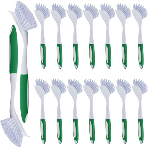 Image of Hsei 20 Pcs Kitchen Scrub Dish Brush Bulk, Green