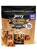 Javvy Protein Coffee for Cold Brew & Iced Coffee, Caramel Latte