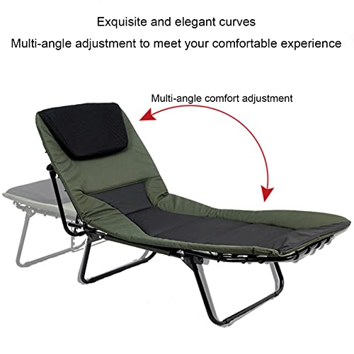 Lit pliant portable et chaise longue de jardin multiposition