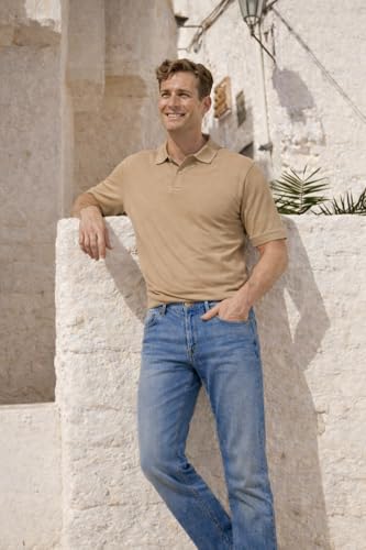 Image of Louis Philippe Men's Smart Fit Stretch Fabric for Comfort Premium Wash Aesthetic Authentic Twill and Durable Jeans