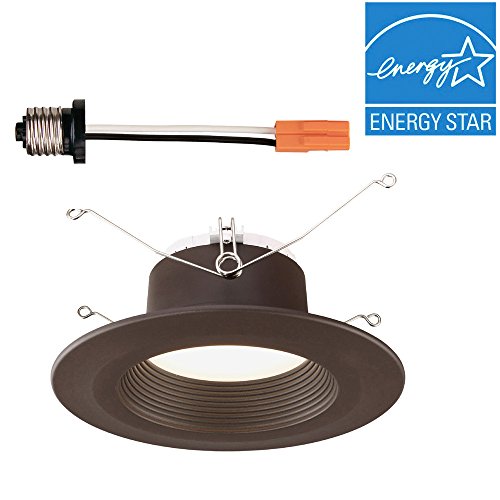 Designers Fountain Evl6733Cbz30 Bronze Trim Integrated Led Recessed Ceiling Light, 3000K, 90 Cri, 670 Lm, 5/6 Inches #TOP4