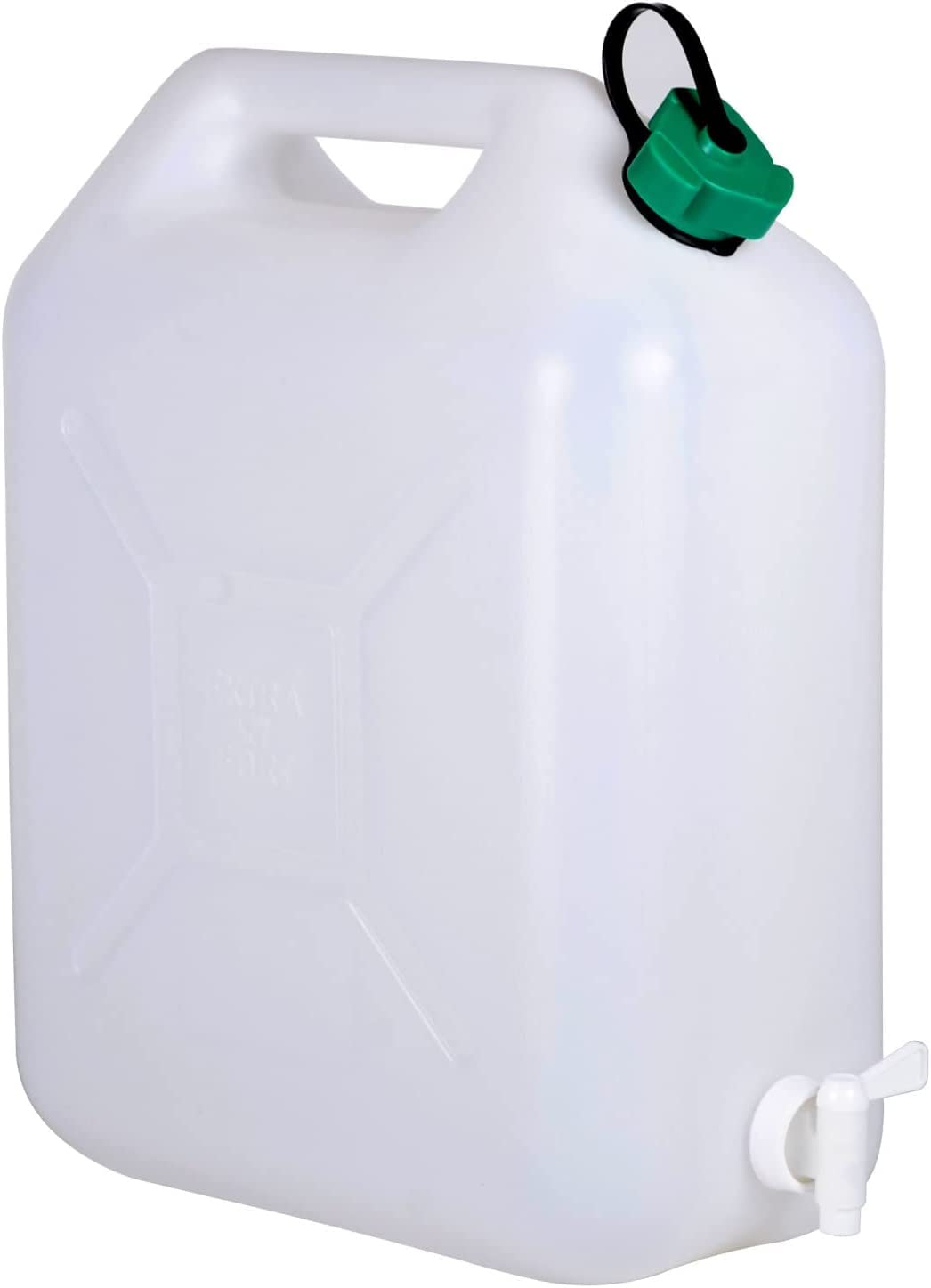 Unibos Heavy Duty |10 Litre Plastic Water Carrier with Tap|Jerry Can Food Grade Container |Extra Strong No Leakage| Multi-Use Integrated Carry Handle Leak Proof Lid