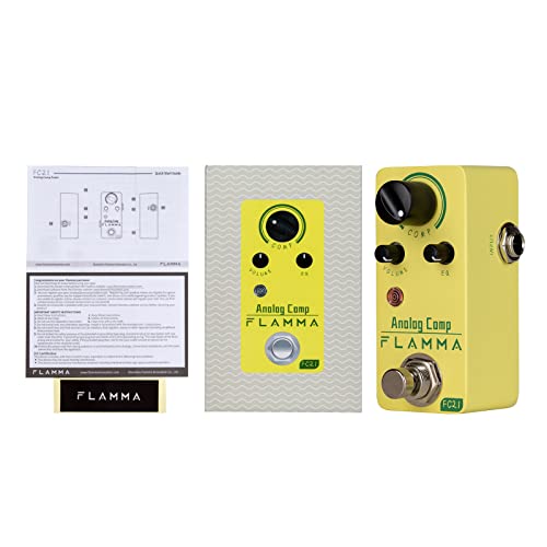 Flamma Fc21 Compressor Pedal Electric Guitar Effects Pedal Classic Optical Compressing Effect True Bypass #TOP5