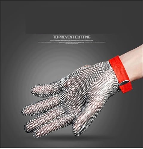Guantes anticortes de malla de alambre para proteger tus manos frente a motosierras en talla XL 5