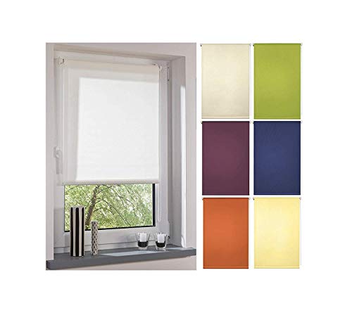 Garduna FIX Tageslicht-Rollo # Terracotta 45cm # Smartfix - Klemmfix - ohne Bohren - viele Farben & Größen- lichtdurchlässig/Sichtschutz Garduna FIX Tageslicht-Rollo # Terracotta 45cm # Smartfix - Klemmfix - ohne Bohren - viele Farben & Größen- lichtdurchlässig/Sichtschutz