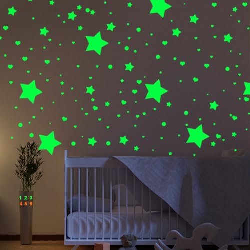 Stickers adhesivos corazones luminosos para decoración miniatura 7