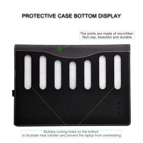 Funda para portátil HP EliteBook 14 pulgadas PU cuero gris miniatura 3