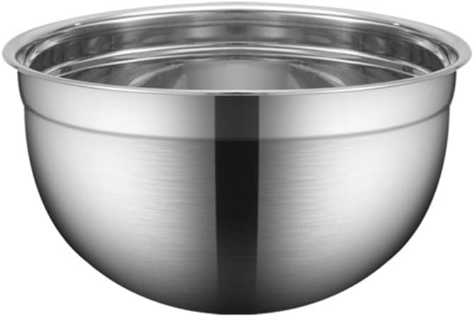 Premium Stainless Steel Mixing Bowls, Kitchen Bowls Safe for Cooking, Mixing Eggs or Baking Food, Bread, Salad, Meat or Cake Great Mixer for Home(Size:22cm,Color:Silver)