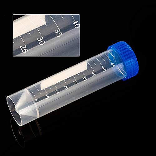 Abuff ABUS-TUBE-50PCS-BLU-190717 50 Pcs 50Ml Plastic Centrifuge Tubes With Blue Screw Cap Conical Bottom, Abuff Plastic Test Tube thumb #6